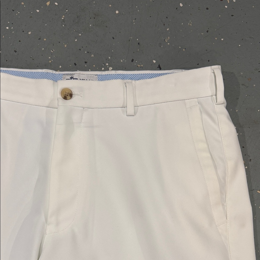 Peter Millar Salem Performance White Shorts - Picture 2 of 6